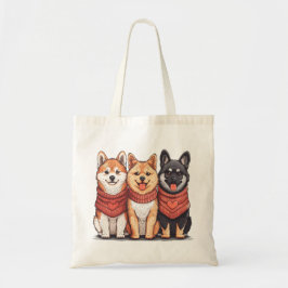 Valentijnsdag Shiba Inu Dogs Tote Bag
