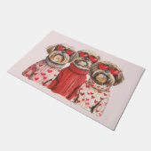 Valentijnsdag Shih Tzu Dogs Deurmat (Schuin)