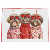 Valentijnsdag Shih Tzu Dogs Groot Cadeauzakje (Achterkant)