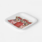 Valentijnsdag Shih Tzu Dogs Papieren Bordje (Gebogen)