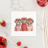 Valentijnsdag Shih Tzu Dogs Servet (Insitu)