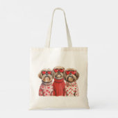 Valentijnsdag Shih Tzu Dogs Tote Bag (Achterkant)