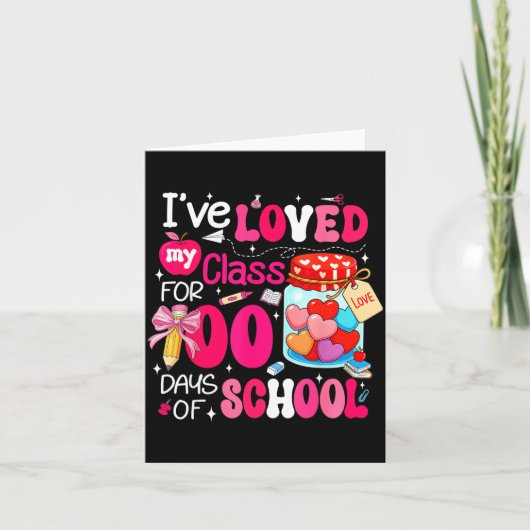 Valentijnsdag Shirt Mijn Cl Is Vol Met Verlieven T Kaart (Voorkant)