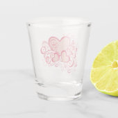 Valentijnsdag Shot Glass Glas (Achterkant)