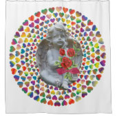 Valentijnsdag Shower Curtain, Angel Douchegordijn (Voorkant)