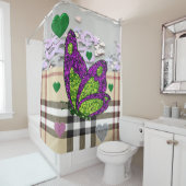 Valentijnsdag Shower Curtain, Butterfly Douchegordijn (In situ)