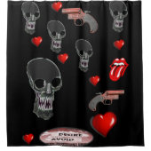 Valentijnsdag Shower Curtain Douchegordijn (Voorkant)