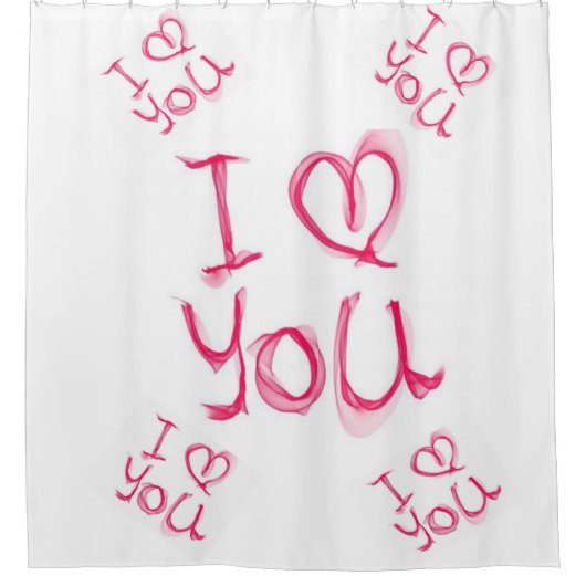 Valentijnsdag Shower Curtain Douchegordijn (Voorkant)