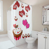 Valentijnsdag Shower Curtain Douchegordijn (In situ)