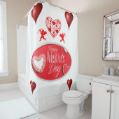 Valentijnsdag Shower Curtain Douchegordijn (In situ)
