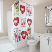 Valentijnsdag Shower Curtain Douchegordijn (In situ)