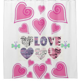 Valentijnsdag Shower Curtain Douchegordijn