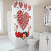 Valentijnsdag Shower Curtain Douchegordijn (In situ)