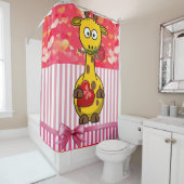 Valentijnsdag Shower Curtain, Giraffe Douchegordijn (In situ)
