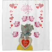 Valentijnsdag Shower-gordijn Douchegordijn (Voorkant)