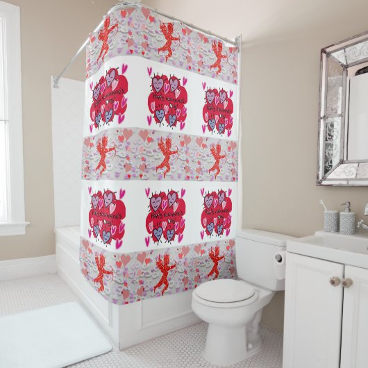 Valentijnsdag Shower-gordijn Douchegordijn (In situ)