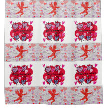 Valentijnsdag Shower-gordijn