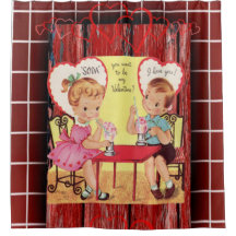 Valentijnsdag Shower-gordijn