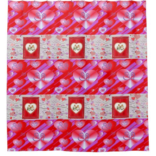 Valentijnsdag Shower-gordijn Douchegordijn (Voorkant)