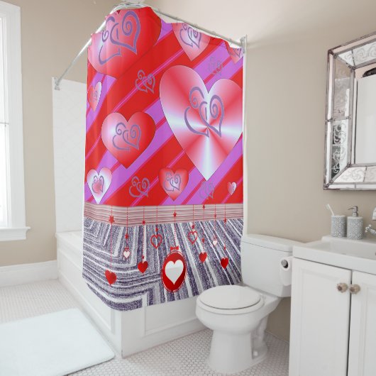 Valentijnsdag Shower-gordijn Douchegordijn (In situ)