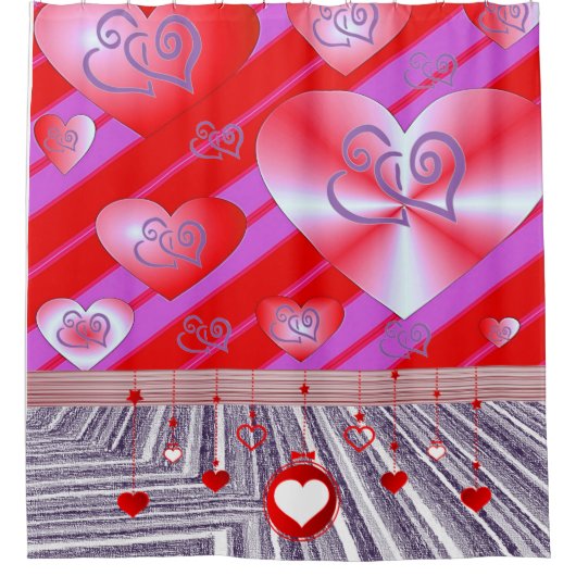 Valentijnsdag Shower-gordijn Douchegordijn (Voorkant)