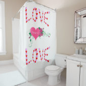 Valentijnsdag Shower gordtain Love Douchegordijn (In situ)