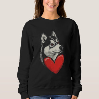 Valentijnsdag Siberische Husky Trui