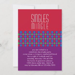 Valentijnsdag Singles Party Invitation Kaart