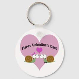Valentijnsdag slakken sleutelhanger