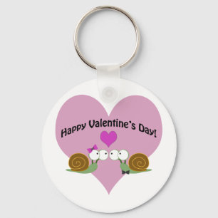 Valentijnsdag slakken sleutelhanger
