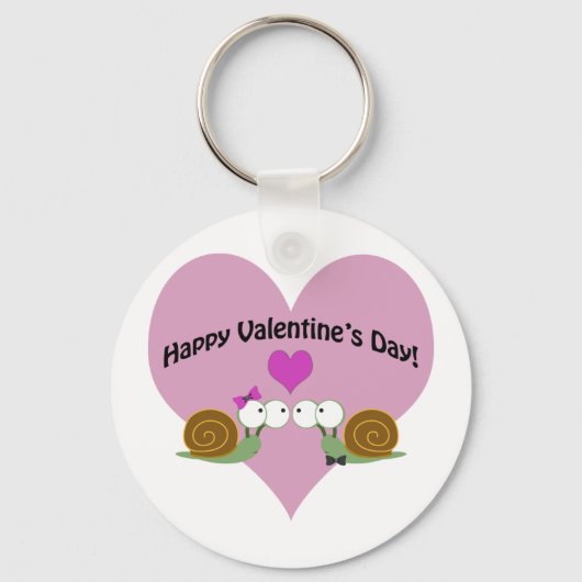 Valentijnsdag slakken sleutelhanger (Voorkant)
