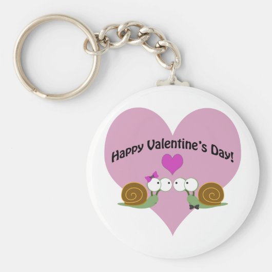 Valentijnsdag slakken sleutelhanger (Voorkant)