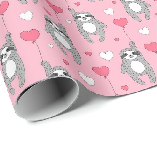 Valentijnsdag Sleuf met hartkloppingen Cadeaupapier (Rol Hoek)