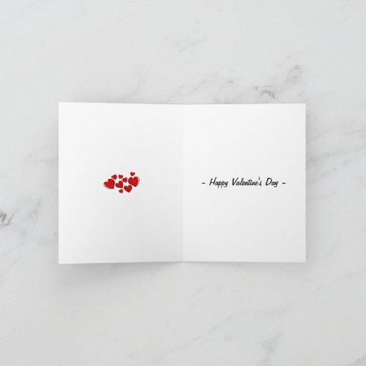 Valentijnsdag sleutel tot mijn hart roze kaart (Binnen)