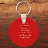 Valentijnsdag Sleutelhanger (Voorkant)