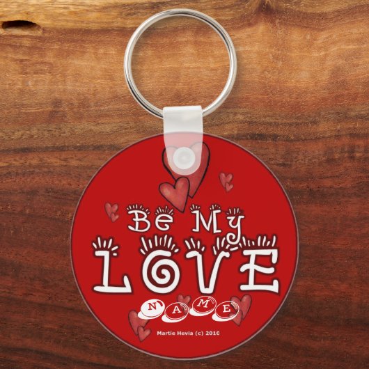 Valentijnsdag Sleutelhanger (1a) - Personaliseren (Voorkant)