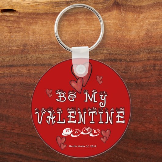 Valentijnsdag Sleutelhanger (2a) - Personaliseren (Voorkant)