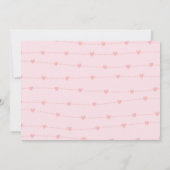 Valentijnsdag Sloth Girl Baby shower per post Kaart (Achterkant)