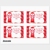 Valentijnsdag Snoep Gumball Sticker Kinder (Vel)