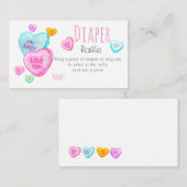 Valentijnsdag snoep hardeerklep kaartje informatiekaartje (Voorkant / Achterkant)