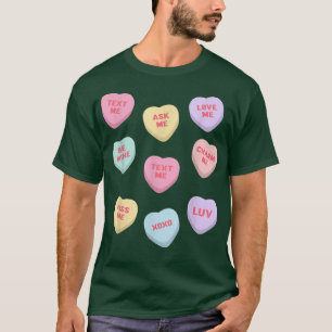  Valentijnsdag Snoep Hart 2104 T-shirt