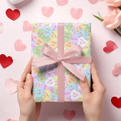 Valentijnsdag Snoep Hart Cute Pattern Cadeaupapier