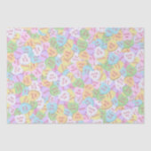 Valentijnsdag Snoep Hart Cute Pattern Tissuepapier (Voorkant)
