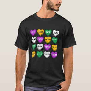 Valentijnsdag Snoep Hart Mardi Gras Parade Vet T T-shirt