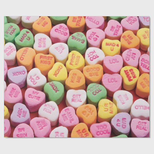 Valentijnsdag Snoep Hart papier voor opvulling (Vlak)