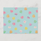 Valentijnsdag Snoep Hart Patroon Aankondigingskaart (Achterkant)