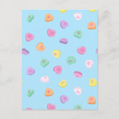 Valentijnsdag Snoep Hart Patroon Aankondigingskaart (Voorkant)