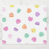 Valentijnsdag Snoep Hart Patroon Bier Etiket (Enkel label)