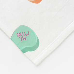 Valentijnsdag Snoep Hart Patroon Fleece Deken