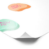 Valentijnsdag Snoep Hart Patroon Foto Afdruk (Hoek)